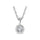 14K White Gold Diamond 1/20 Ct.Tw. Solitaire Pendant
