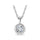 14K White Gold Diamond 1/5 Ct.Tw. Solitaire Pendant