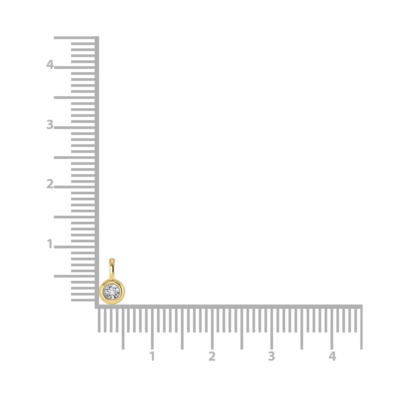 14K Yellow Gold Diamond 1/5 Ct.Tw. Solitaire Pendant