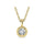 14K Yellow Gold Diamond 1/5 Ct.Tw. Solitaire Pendant