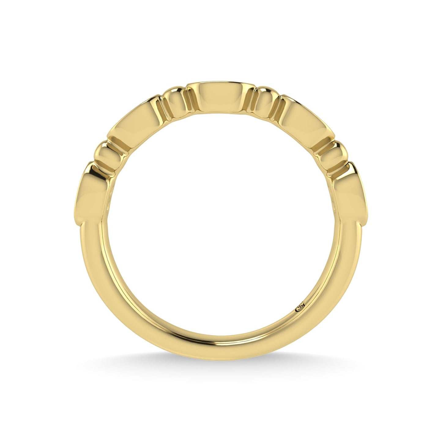 14K Yellow Gold Diamond 1/20 Ct.Tw. Stackable Band
