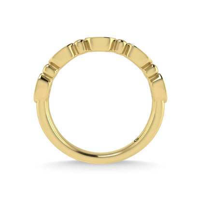 14K Yellow Gold Diamond 1/20 Ct.Tw. Stackable Band