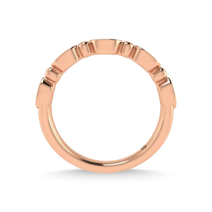 14K Rose Gold Diamond 1/20 Ct.Tw. Stackable Band