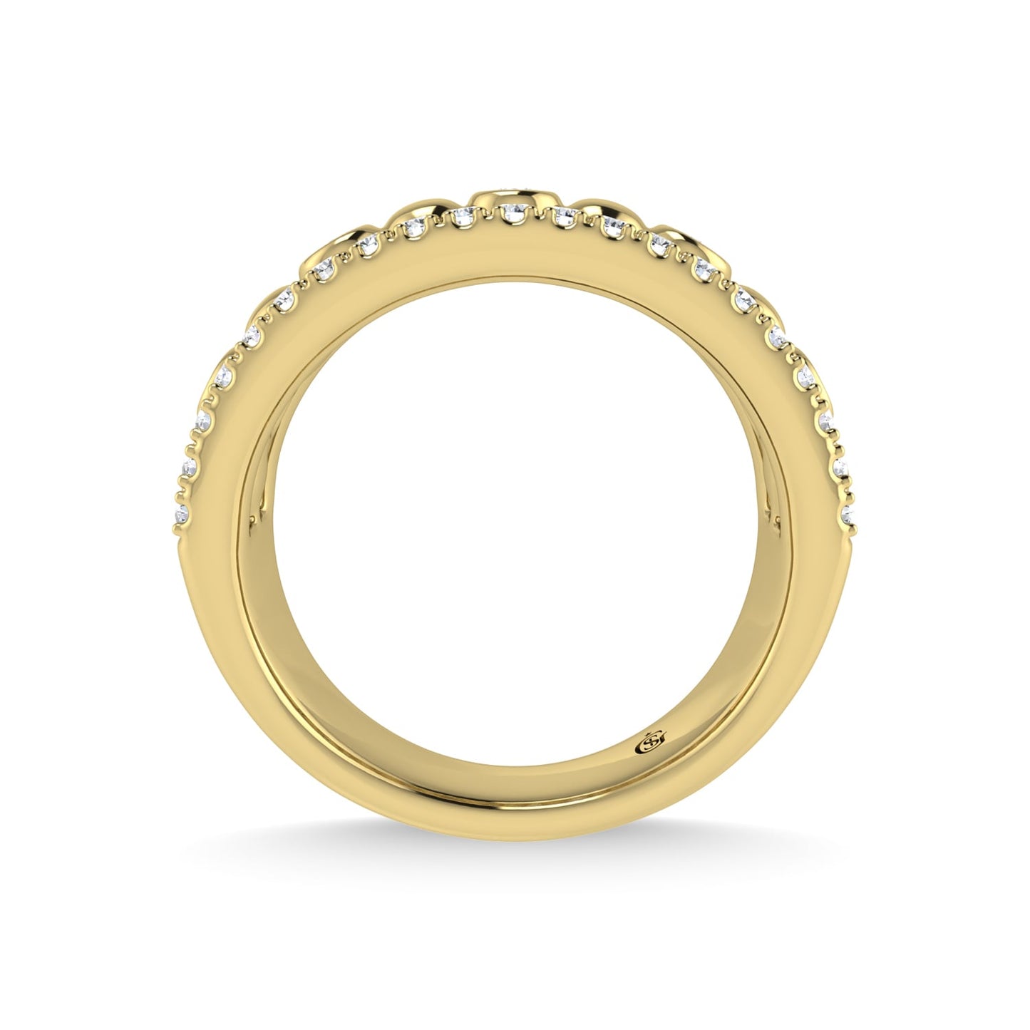 14K Two Tone Diamond 1/2 Ct.Tw. Fashion Ring