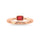 14K Rose Gold Ruby 1/3 Ct.Tw. Fashion Ring