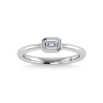 14K White Gold Diamond 1/3 Ct.Tw. Fashion Ring