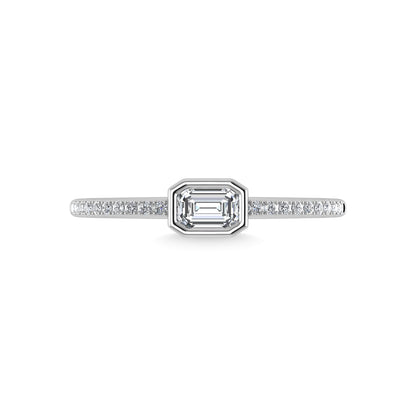 14K White Gold Diamond 3/8 Ct.Tw. Fashion Ring