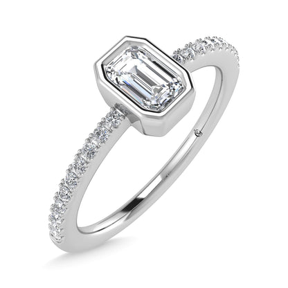 14K White Gold Diamond 3/8 Ct.Tw. Fashion Ring