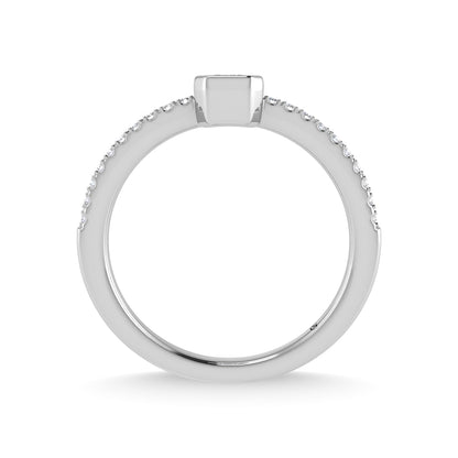 14K White Gold Diamond 3/8 Ct.Tw. Fashion Ring