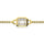 14K Yellow Gold Diamond 1/6 Ct.Tw. Cuban Bracelet