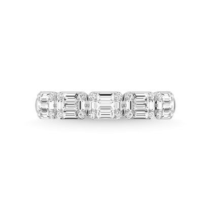 14K White Gold Diamond 5/8 Ct.Tw. Fashion Ring