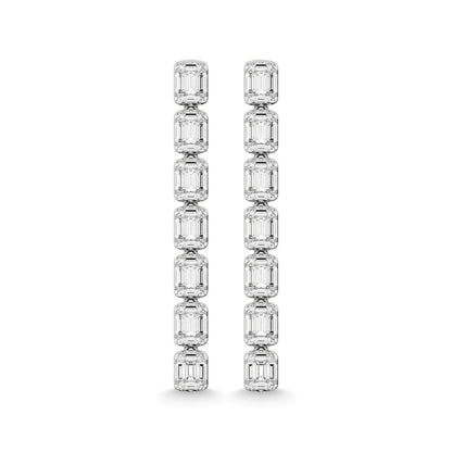14K White Gold Diamond 1 1/2 Ct.Tw. Fashion Earrings