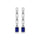 14K White Gold Blue Sapphire and Diamond 1 Ct.Tw. Fashion Earrings