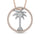 14K Two Tone Diamond 1/2 Ct.Tw. Palm Tree Pendant