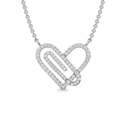 Diamond 1/4 Ct.Tw. Fashion Necklace in 10K White Gold