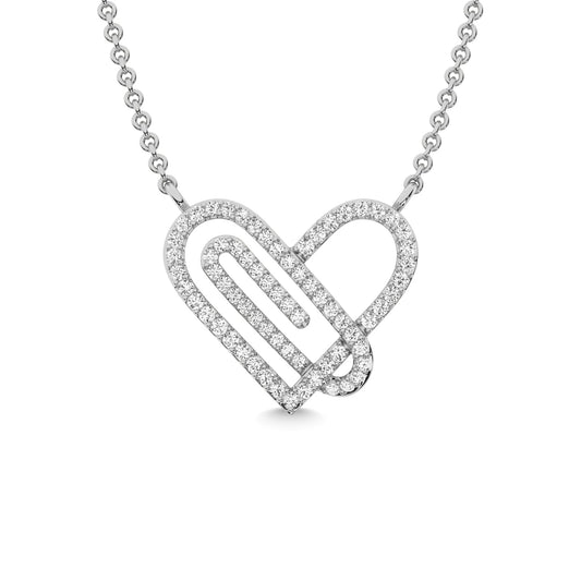 Diamond 1/4 Ct.Tw. Fashion Necklace in 10K White Gold