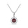 14K White Gold Ruby and Diamond 1/3 Ct.Tw. Fashion Pendant