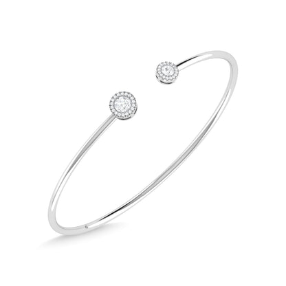 14K White Gold Diamond 1/2 Ct.Tw. Fashion Bangle