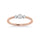 14K Rose Gold Diamond 1/10 Ct.Tw. Fashion Ring