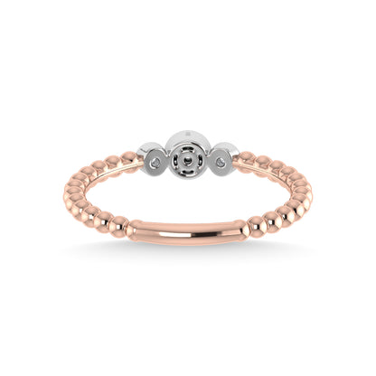 14K Rose Gold Diamond 1/10 Ct.Tw. Fashion Ring