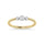 14K Yellow Gold Diamond 1/10 Ct.Tw. Fashion Ring