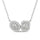 14K White Gold Diamond 5/8 Ct.Tw Fashion Necklace