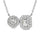 14K White Gold Diamond 1/2 Ct.Tw Fashion Necklace