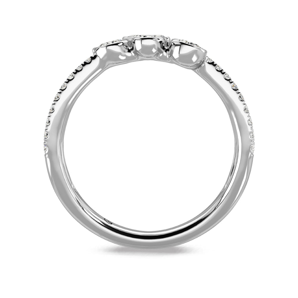 14K Two Tone Diamond 7/8 Ct.Tw Fashion Ring