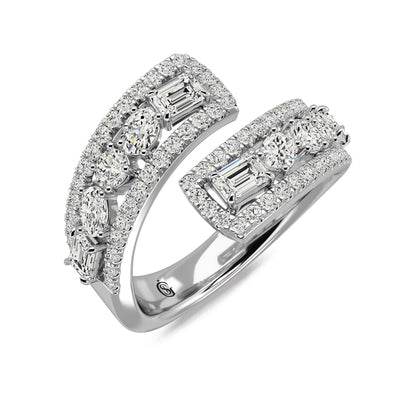 14K White Gold Diamond 1 1/2 Ct.Tw Fashion Ring