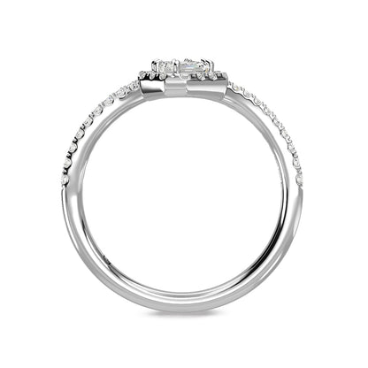 14K White Gold Diamond 7/8 Ct.Tw Fashion Ring