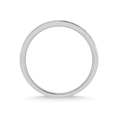 14K White Gold Diamond 1/3 Ct.Tw. Men?s Machine Band