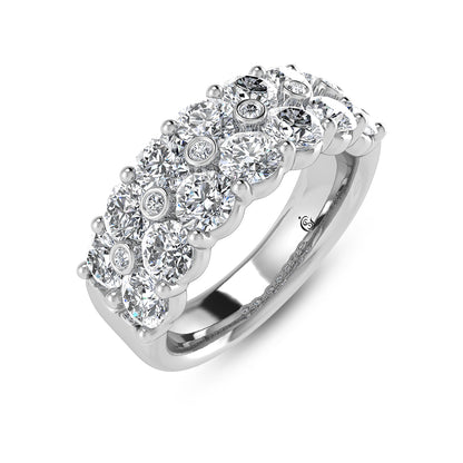 14K White Gold Diamond 1 3/8 Ct.Tw. Fashion Ring