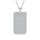 14K White Gold Diamond 1 Ct.Tw. Dog Tag Pendant