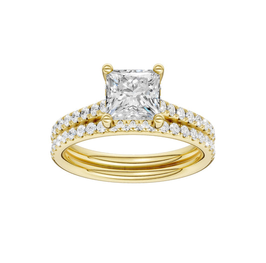 14K 2.50CT Lab Diamond Bridal Ring