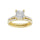 14K 2.50CT Lab Diamond Bridal Ring