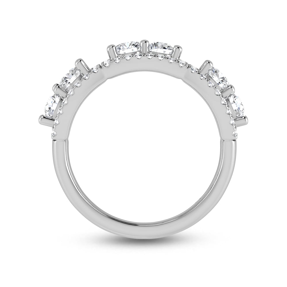 14K White Gold Diamond 1 1/3 Ct.Tw. Fashion Ring