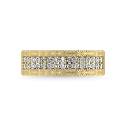 14K Yellow Gold Diamond 1/2 Ct.Tw. Men?s Band