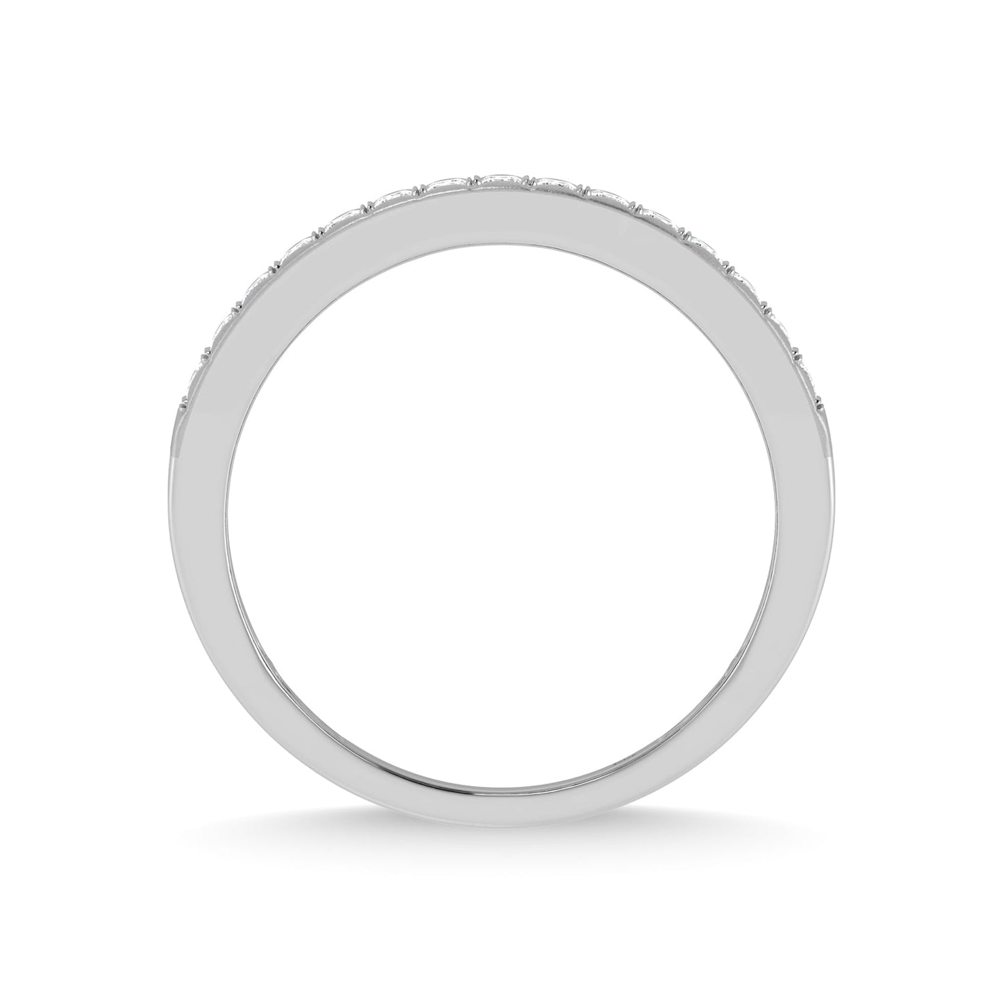 14K White Gold Diamond 1/2 Ct.Tw. Men?s Band