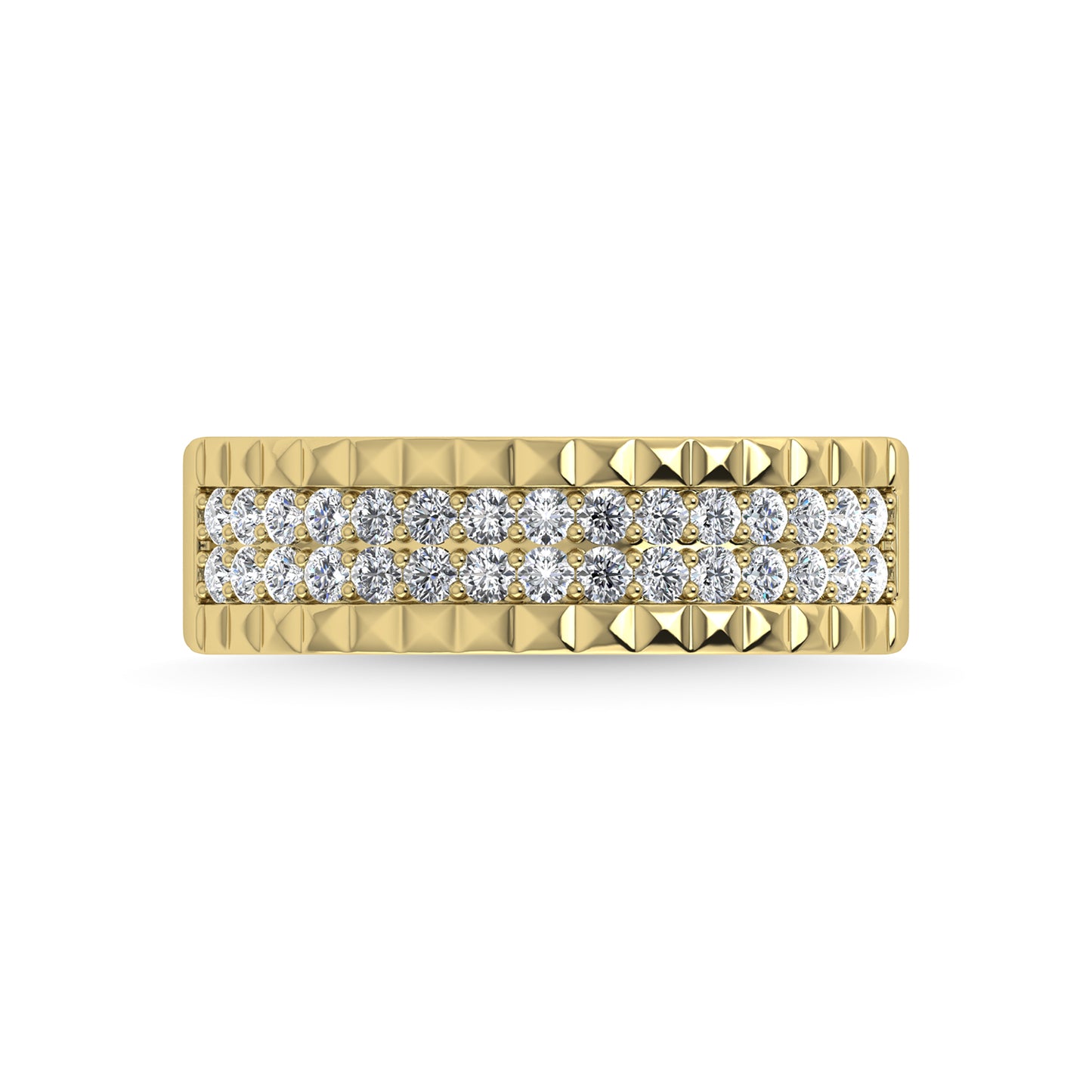 14K Yellow Gold Diamond 1/2 Ct.Tw. Men?s Band