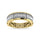 14K Two Tone Diamond 1/2 Ct.Tw. Men?s Machine Band