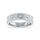 14K White Gold Diamond 3/8 Ct.Tw. Men?s Machine Band