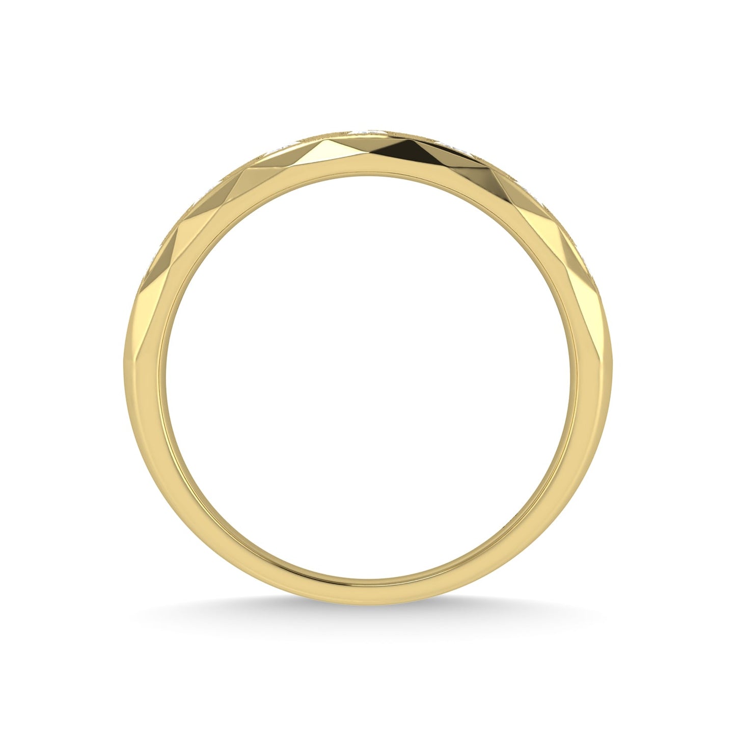 14K Two Tone Diamond 1/2 Ct.Tw. Men?s Machine Fusion Band