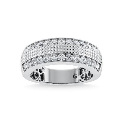 14K White Gold Diamond 1 Ct.Tw. Men?s Ring