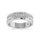 14K White Gold Diamond 1/2 Ct.Tw. Men?s Machine Band