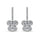 14K White Gold Diamond 1 5/8 Ct.Tw. Fashion Earrings