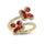 14K Yellow Gold Diamond 2 1/4 Ct.Tw. & Ruby Fashion Ring