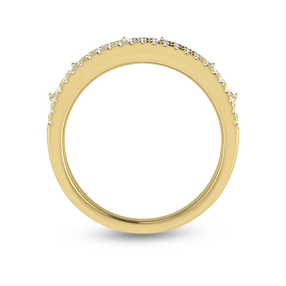 14K Yellow Gold Diamond 1/3 Ct.Tw. Butterfly Fashion Ring