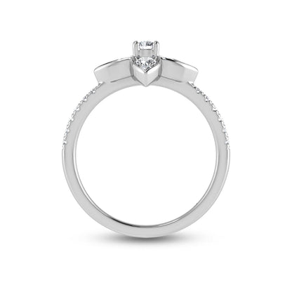 14K White Gold Diamond 5/8 Ct.Tw. Fashion Ring