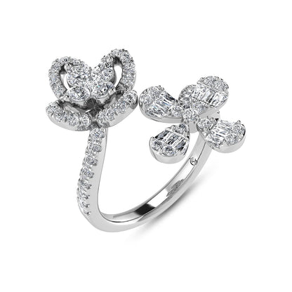 14K White Gold Diamond 3/4 Ct.Tw. Fashion Ring