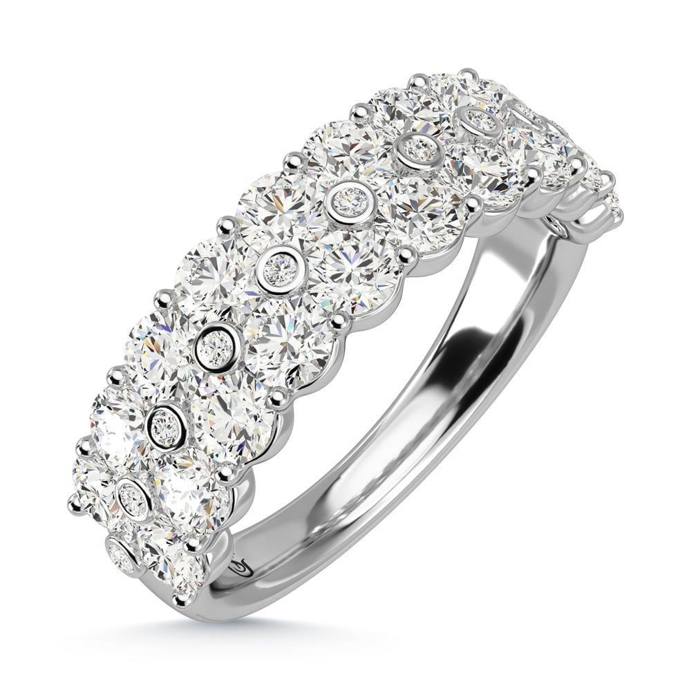 14K White Gold Diamond 2 Ct.Tw. Ladies Fashion Band